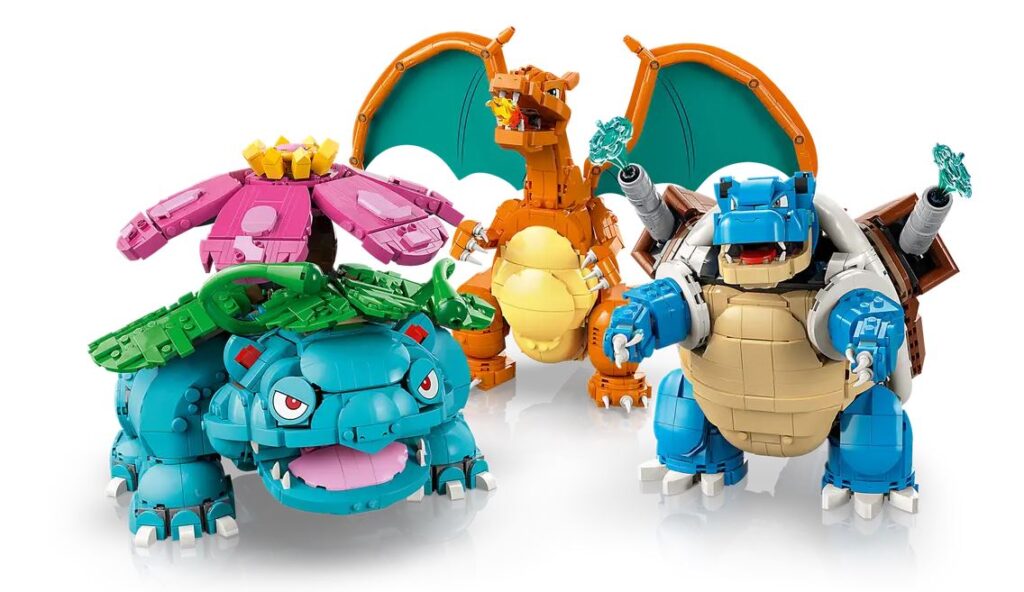 LEGO Venusaur, Charizard and Blastoise
